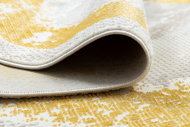 Koberec CORE A004 Ramka - sloní kost / zlatý