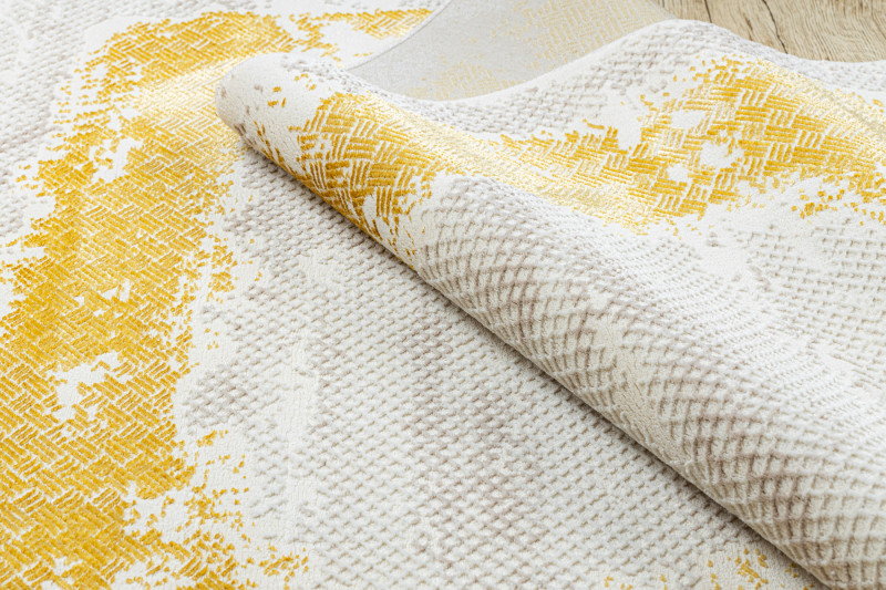 Koberec CORE A004 Ramka - sloní kost / zlatý