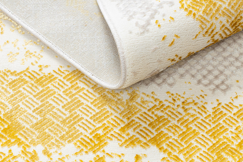 Koberec CORE A004 Ramka - sloní kost / zlatý