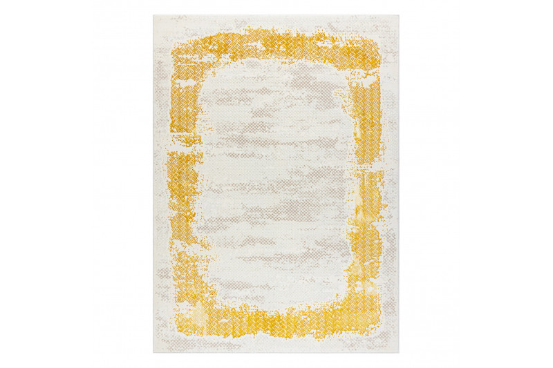 Koberec CORE A004 Ramka - sloní kost / zlatý