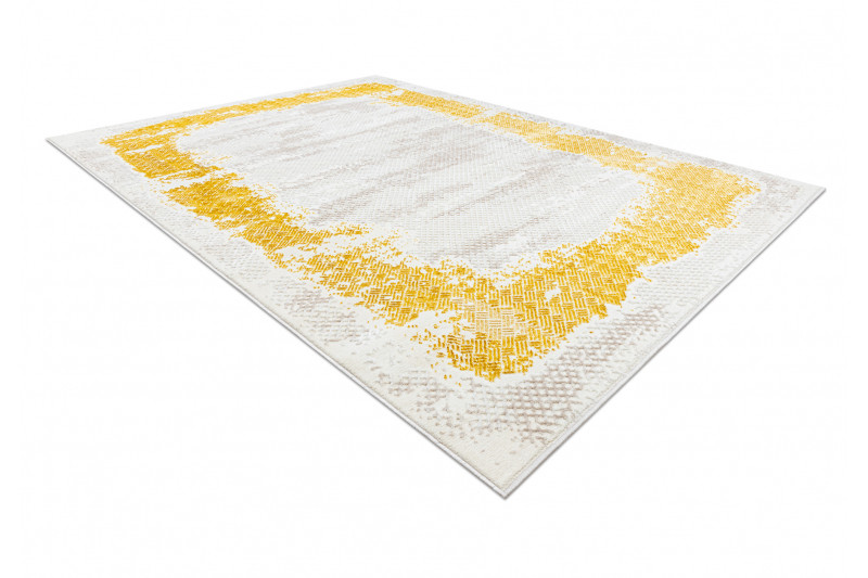 Koberec CORE A004 Ramka - sloní kost / zlatý