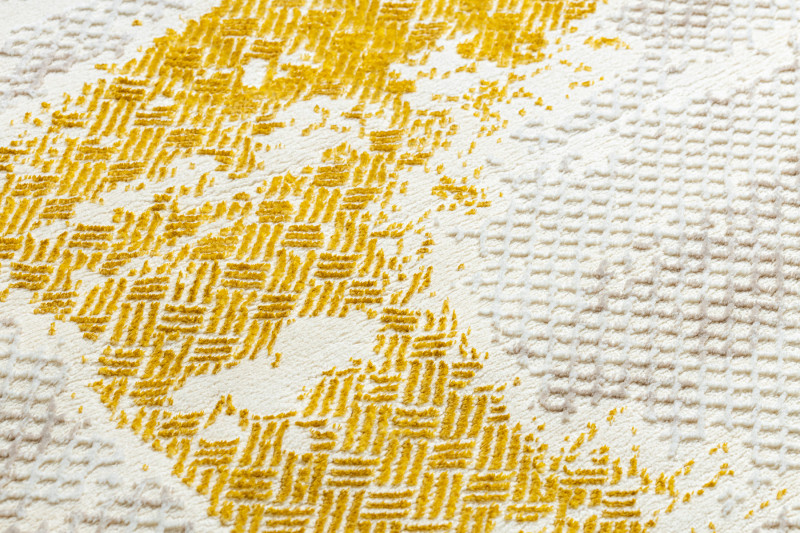 Koberec CORE A004 Ramka - sloní kost / zlatý