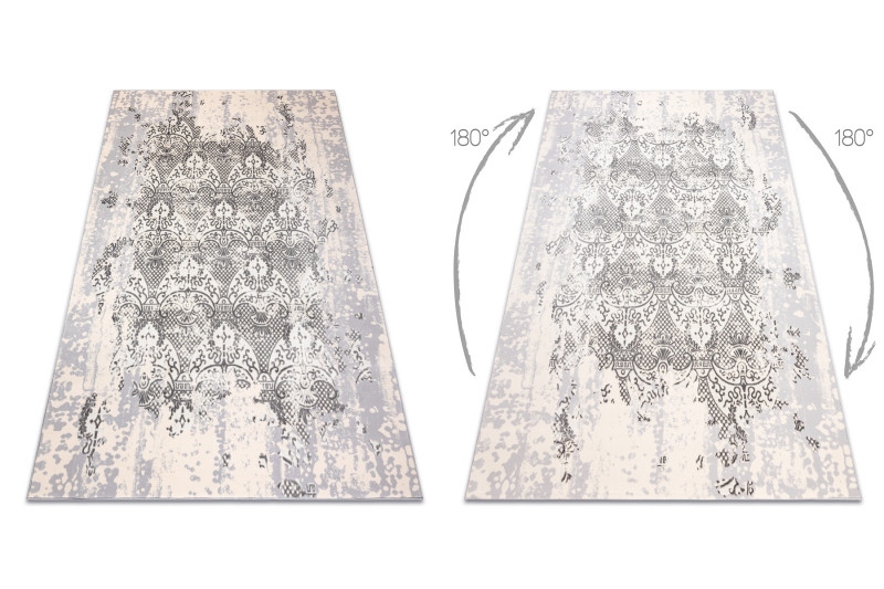 Koberec CORE W3824 Ornament Vintage - krém / šedý