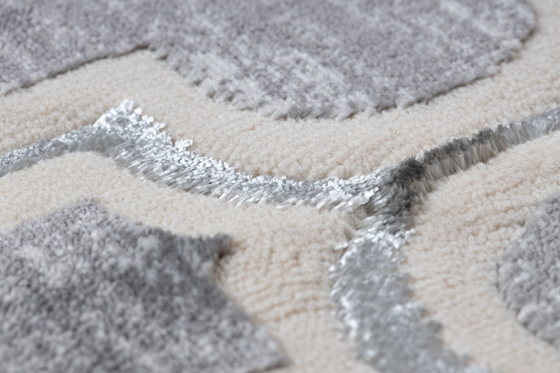 Koberec CORE W6764 Koniczyna marokánska Trellis - šedý / krém