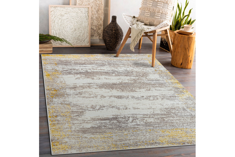 Koberec CORE W9775 Ramka - sloní kost / béžový