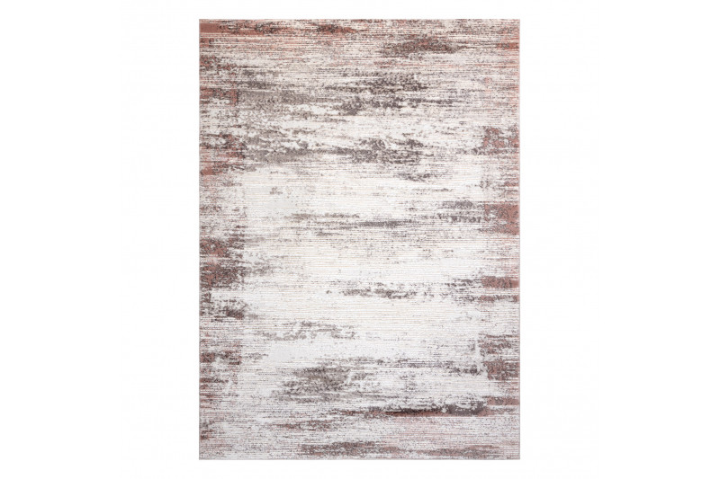 Koberec CORE W9775 Ramka - světlý béž / růžový