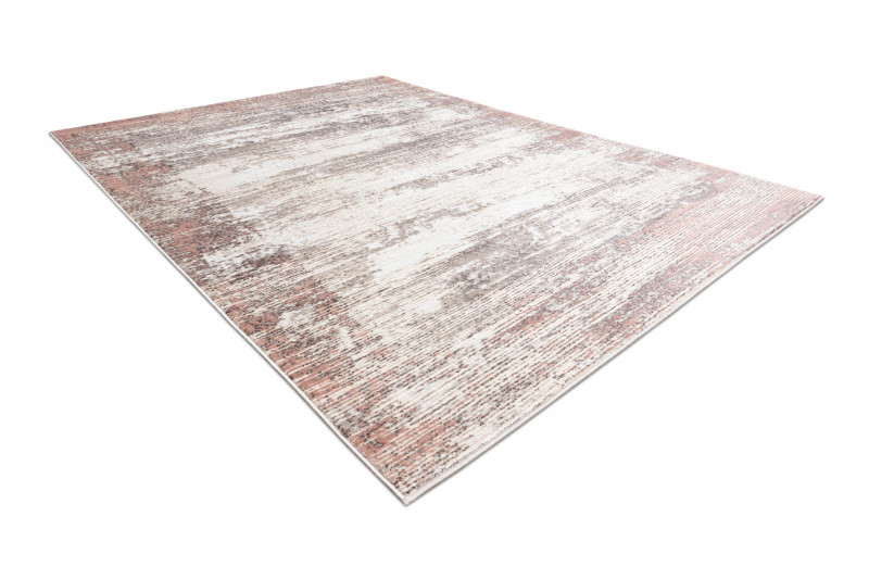 Koberec CORE W9775 Ramka - světlý béž / růžový