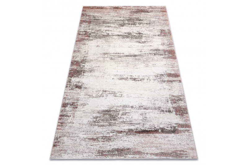 Koberec CORE W9775 Ramka - světlý béž / růžový