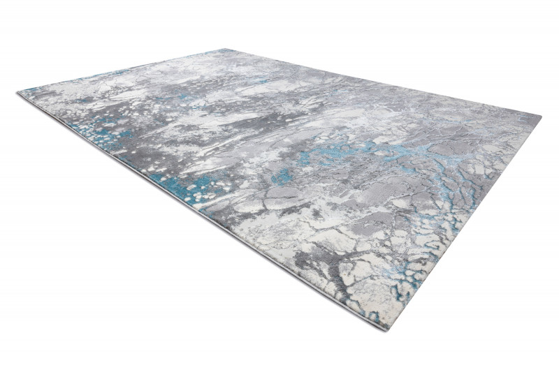 Koberec CORE W9789 Abstrakcia - šedý / modrý