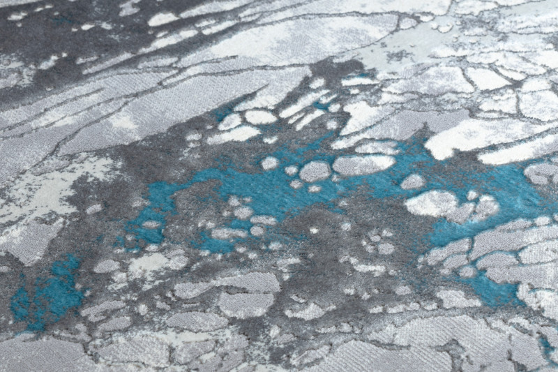 Koberec CORE W9789 Abstrakcia - šedý / modrý