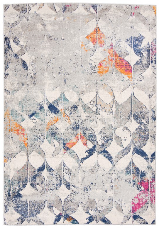 Koberec DENVER A021A FAA - šedý, bílý