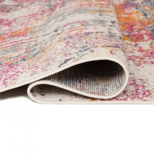 Koberec DENVER A024A FAA - tmavě šedý, oranžový