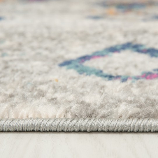 Koberec DENVER G025A FAA - bílý, tmavomodrý