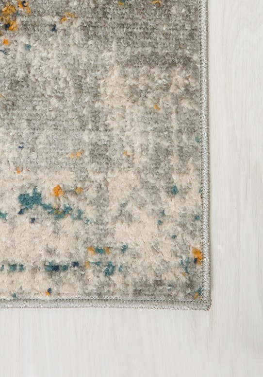 Koberec DENVER G029D FAA - bílý, tmavomodrý