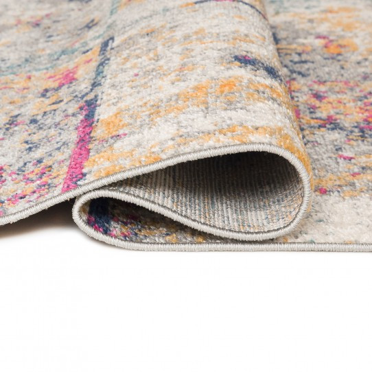 Koberec DENVER G038A FAA - bílý, tmavomodrý