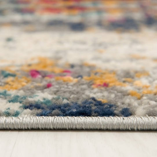 Koberec DENVER G038A FAA - bílý, tmavomodrý