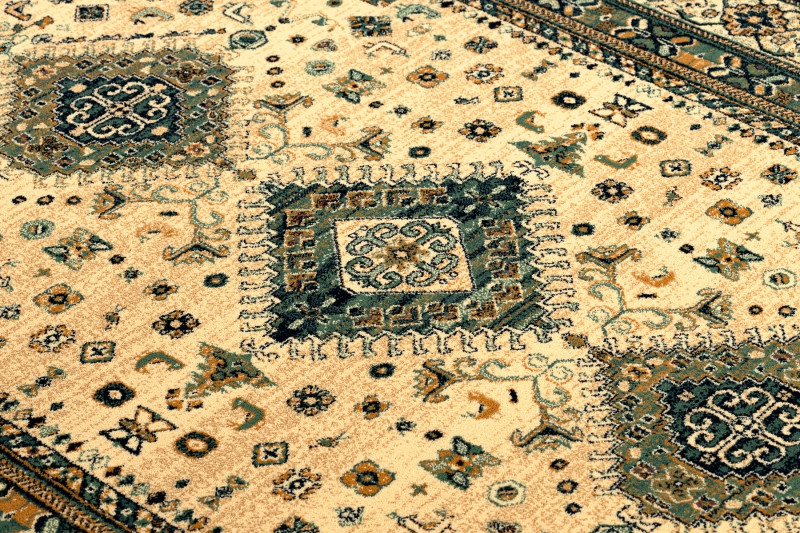 Koberec EDEN KAZAK Ornament smaragd zelený