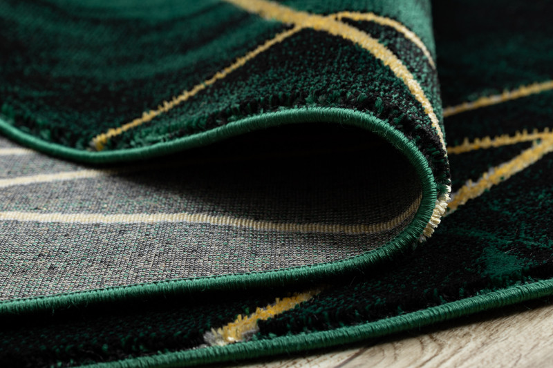 Koberec EMERALD exkluzivní 1022 kruh - glamour, marmur, geometrický zelený/zlatý