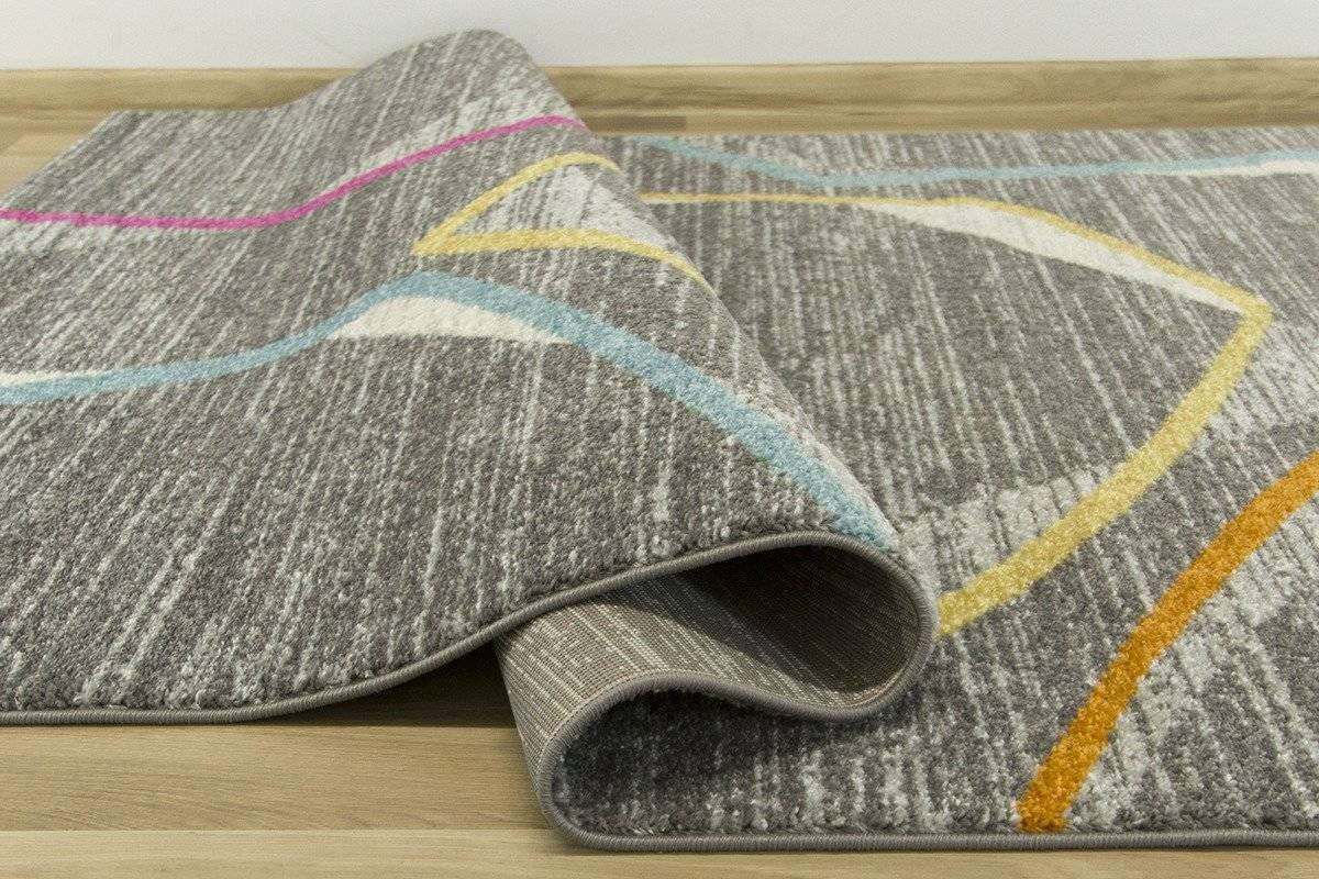 Koberec EMILY 2326A šedý/žlutý