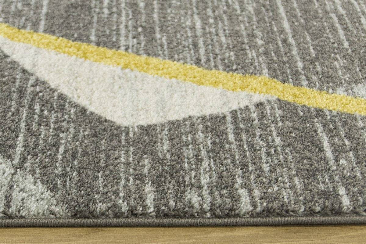 Koberec EMILY 2326A šedý/žlutý