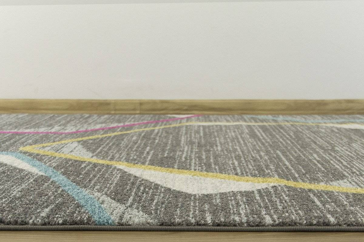 Koberec EMILY 2326A šedý/žlutý