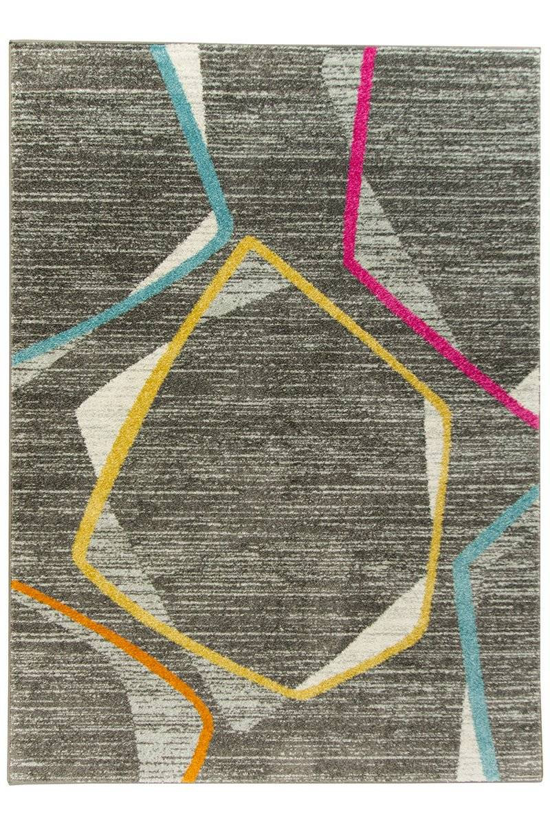 Koberec EMILY 2326A šedý/žlutý