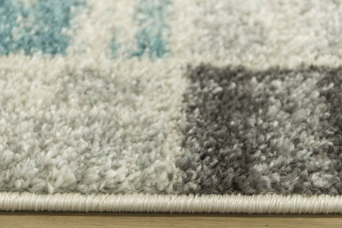 Koberec EMILY 2340A tyrkysový / šedý