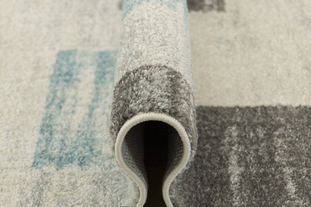 Koberec EMILY 2340A tyrkysový / šedý