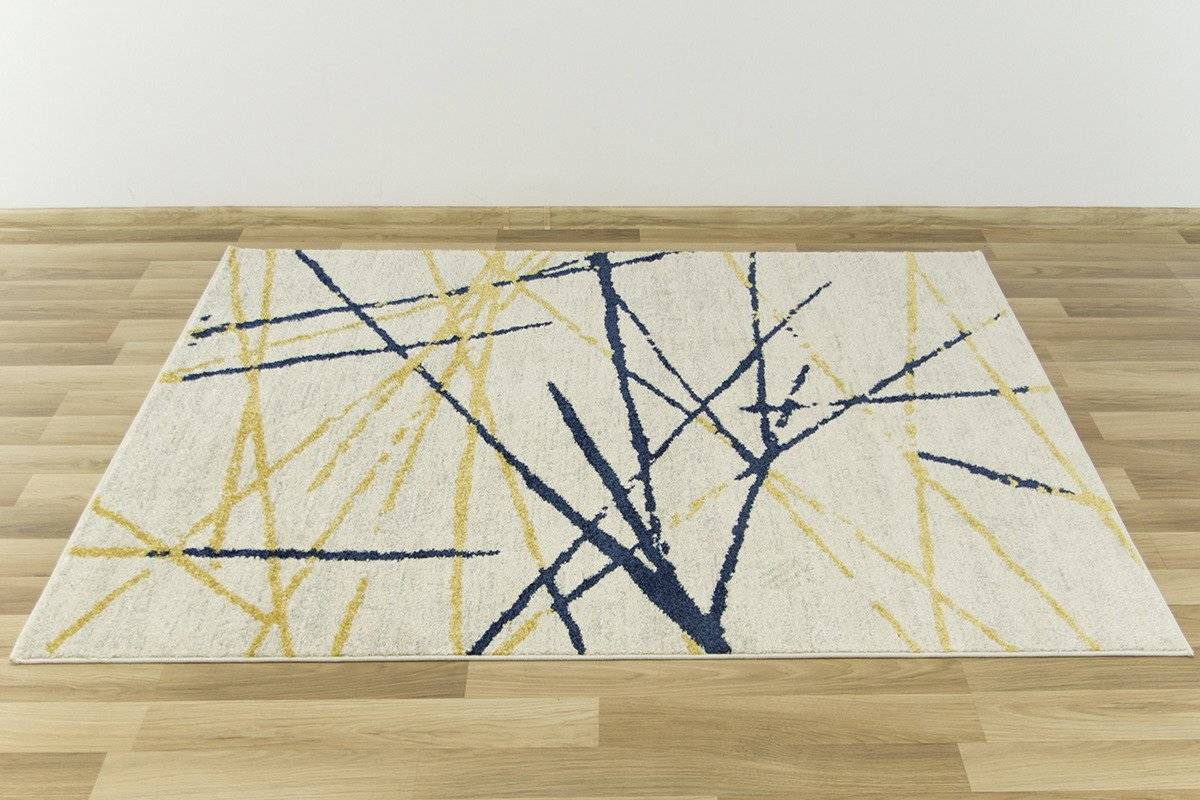 Koberec EMILY 2355A béžový/modrý