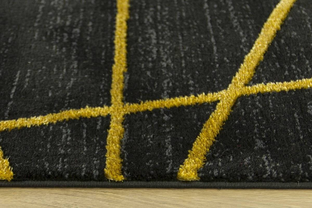 Koberec FESTIVAL 2731A zlatý / černý