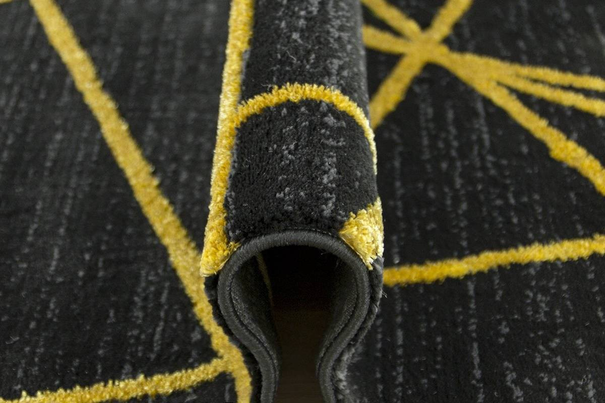 Koberec FESTIVAL 2731A zlatý / černý