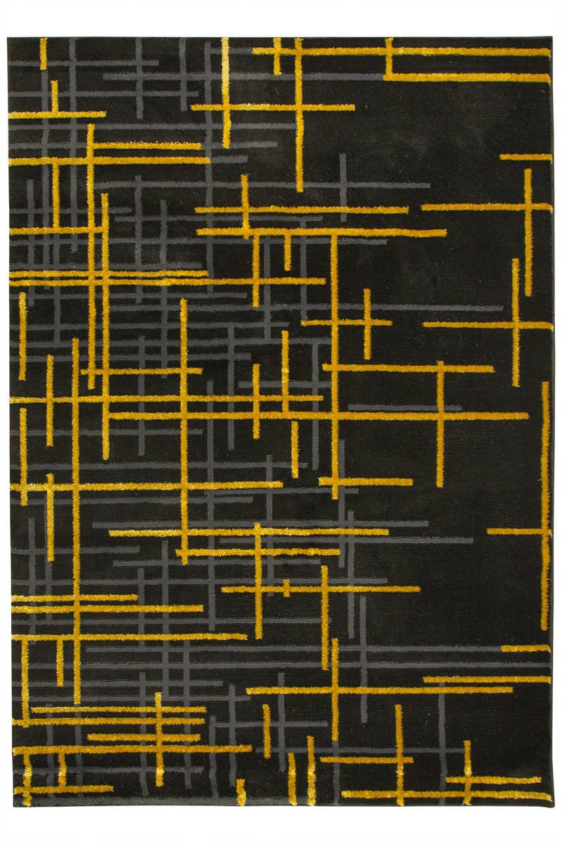 Koberec FESTIVAL 2732A zlatý / černý
