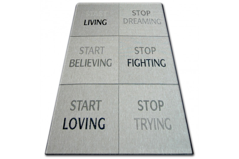 Koberec Floorlux sizal 20275 YOLO Stříbrno/Černý