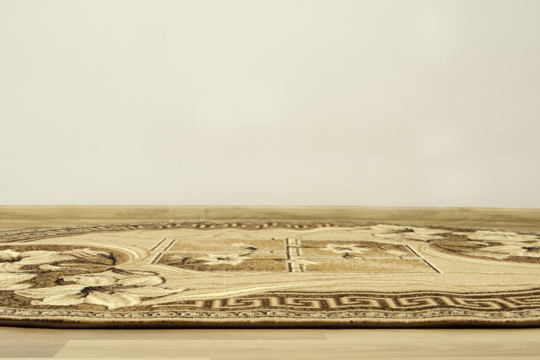 Koberec GOLD 365/12 béžový / hnědý ovál