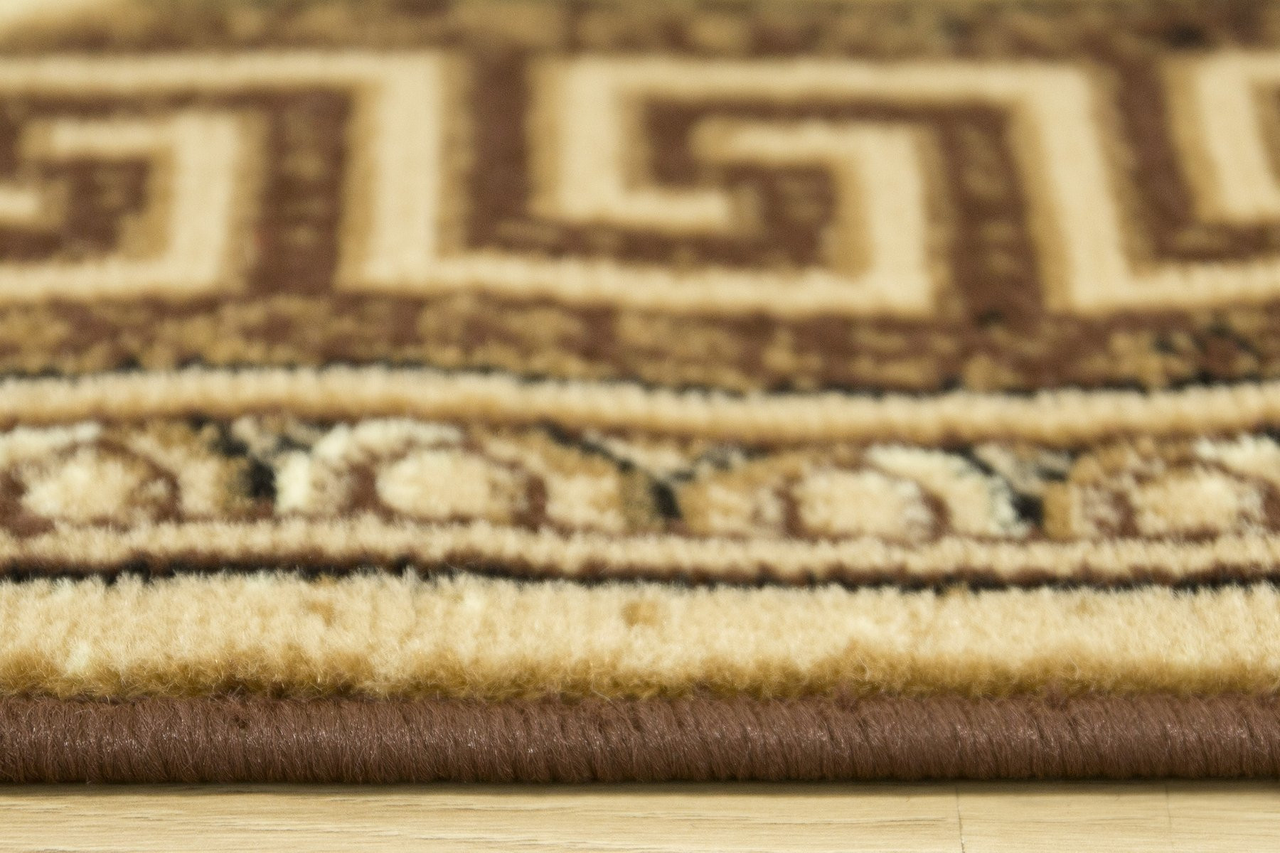 Koberec GOLD 365/12 béžový / hnědý ovál