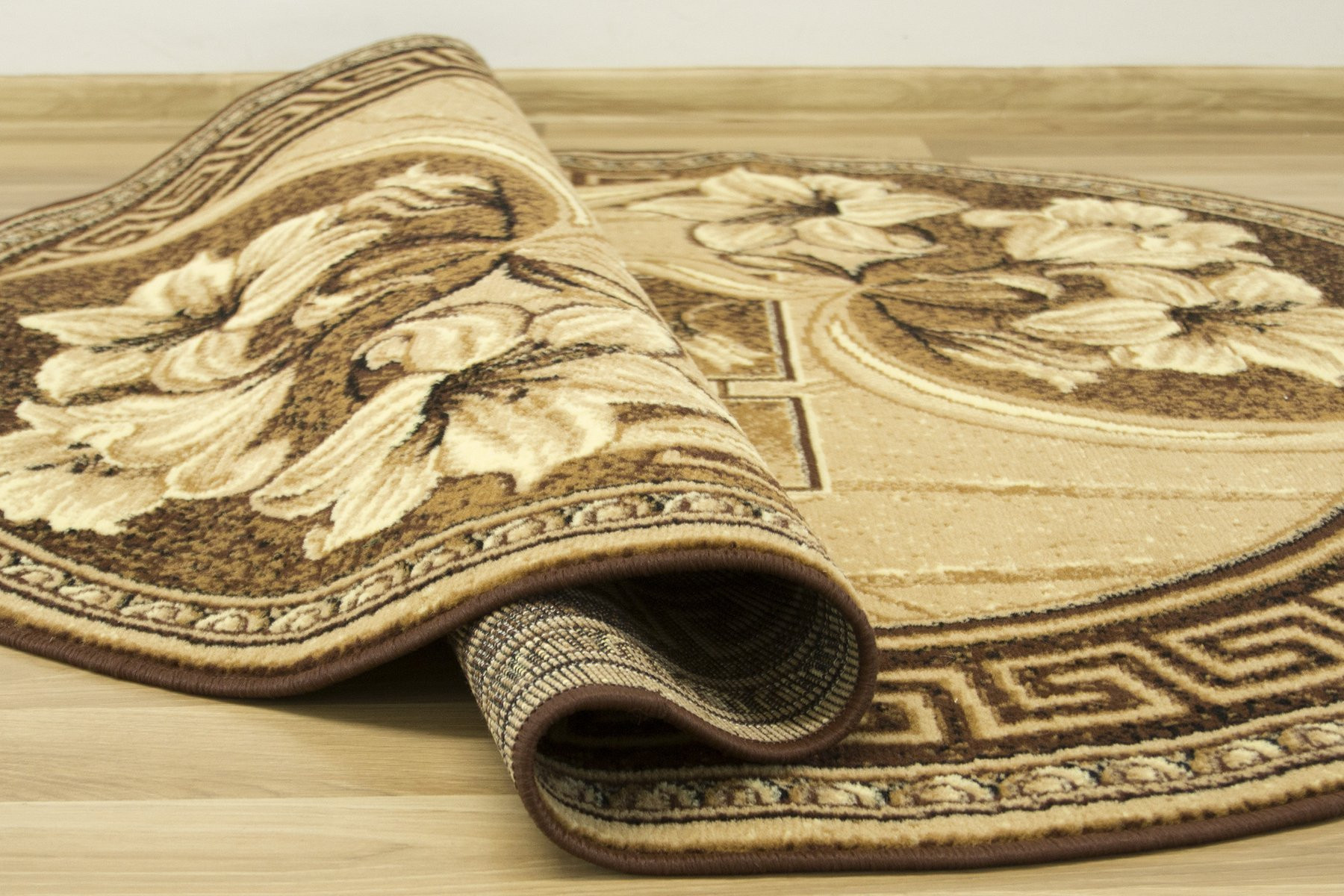 Koberec GOLD 365/12 béžový / hnědý ovál