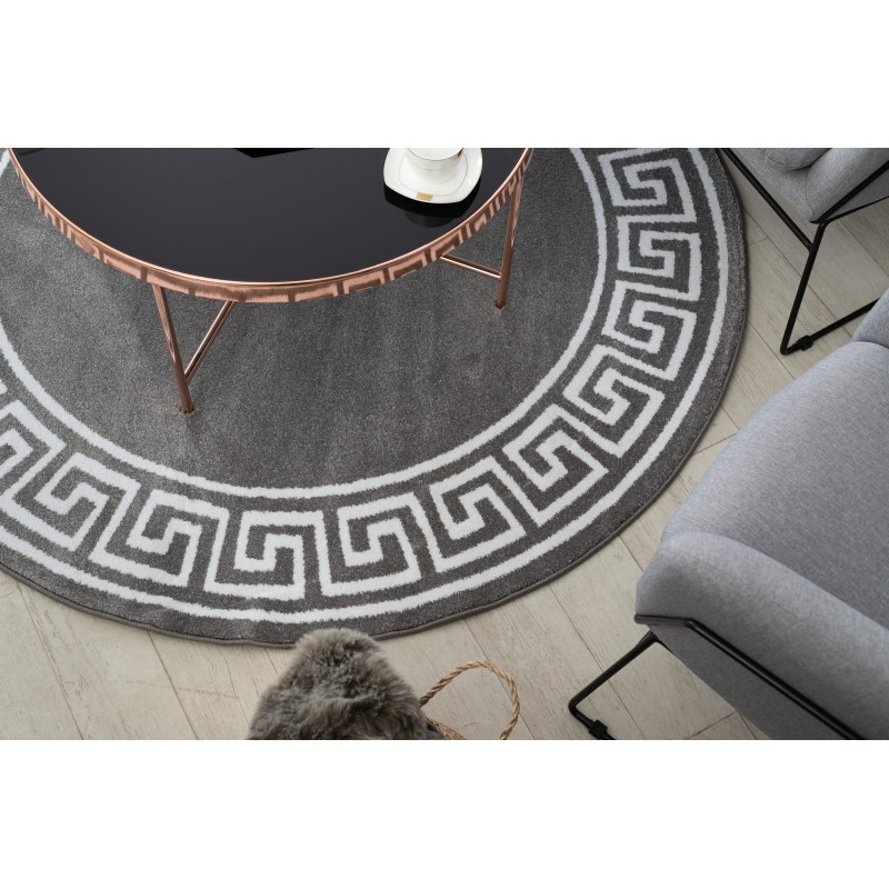 Koberec HAMPTON Grecos kruh šedý