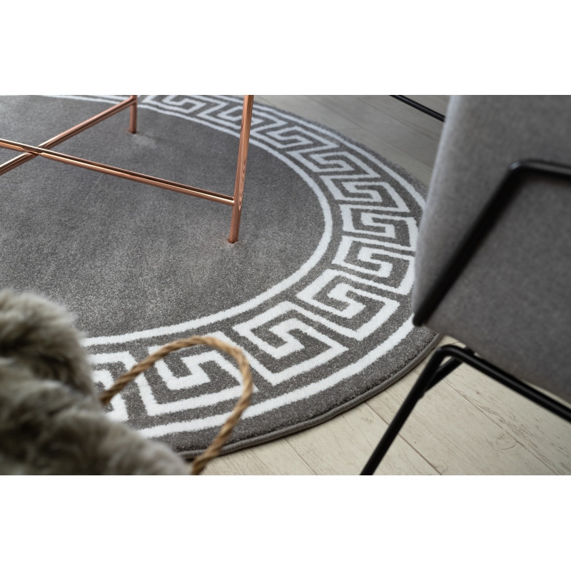 Koberec HAMPTON Grecos kruh šedý