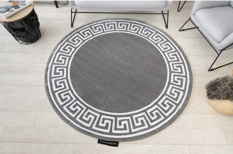 Koberec HAMPTON Grecos kruh šedý