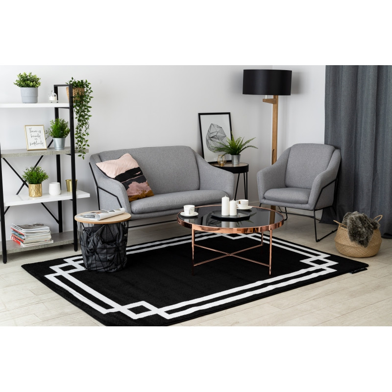 Koberec HAMPTON Lux černý