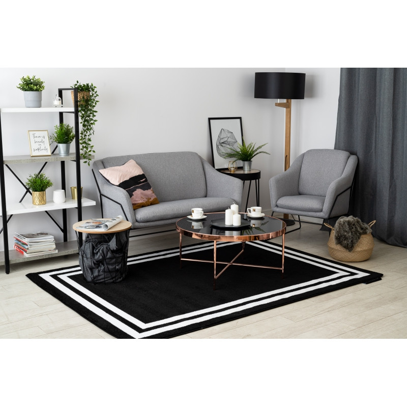 Koberec HAMPTON Ramka černý