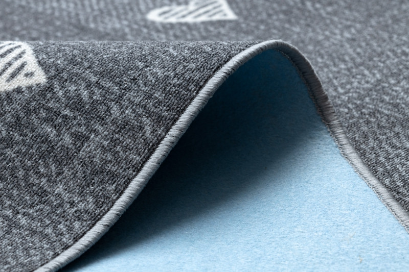 Koberec HEARTS Jeans - šedý