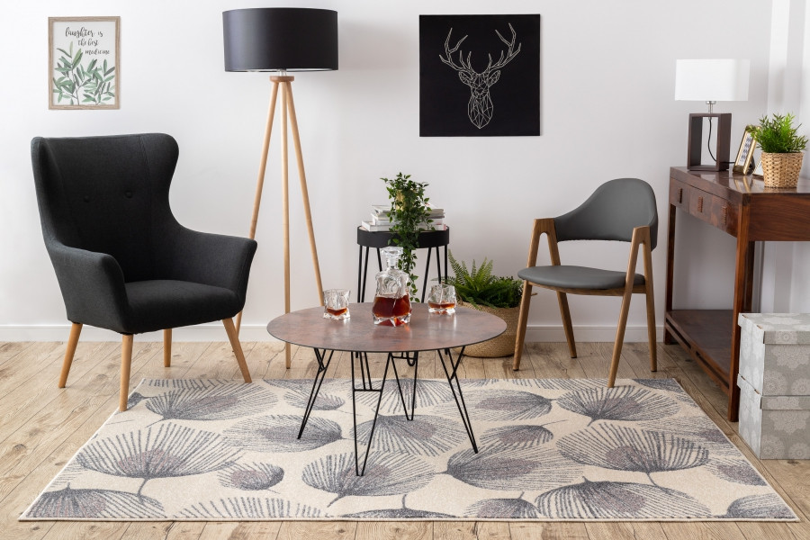 Koberec HEOS 78545 krém / růžový PÍRKA