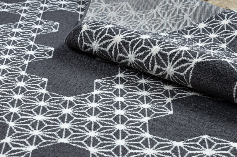 Koberec HEOS 78547 HEKSAGON PUZZLE antracyt / krém