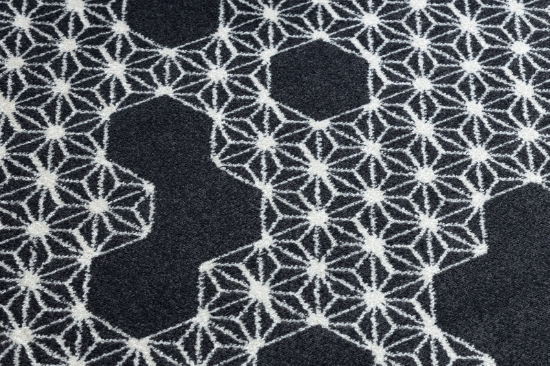 Koberec HEOS 78547 HEKSAGON PUZZLE antracyt / krém