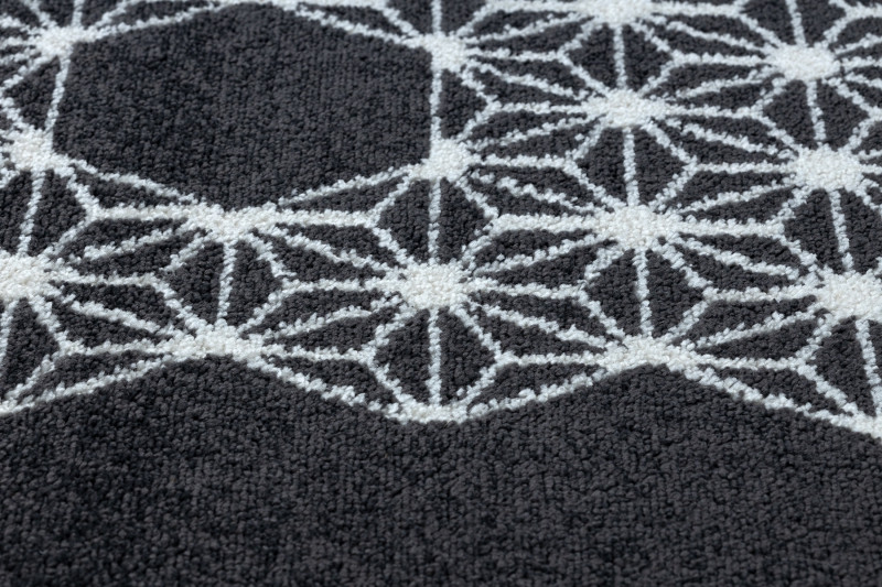 Koberec HEOS 78547 HEKSAGON PUZZLE antracyt / krém