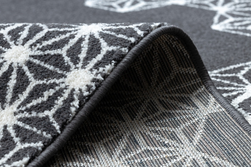 Koberec HEOS 78547 HEKSAGON PUZZLE antracyt / krém