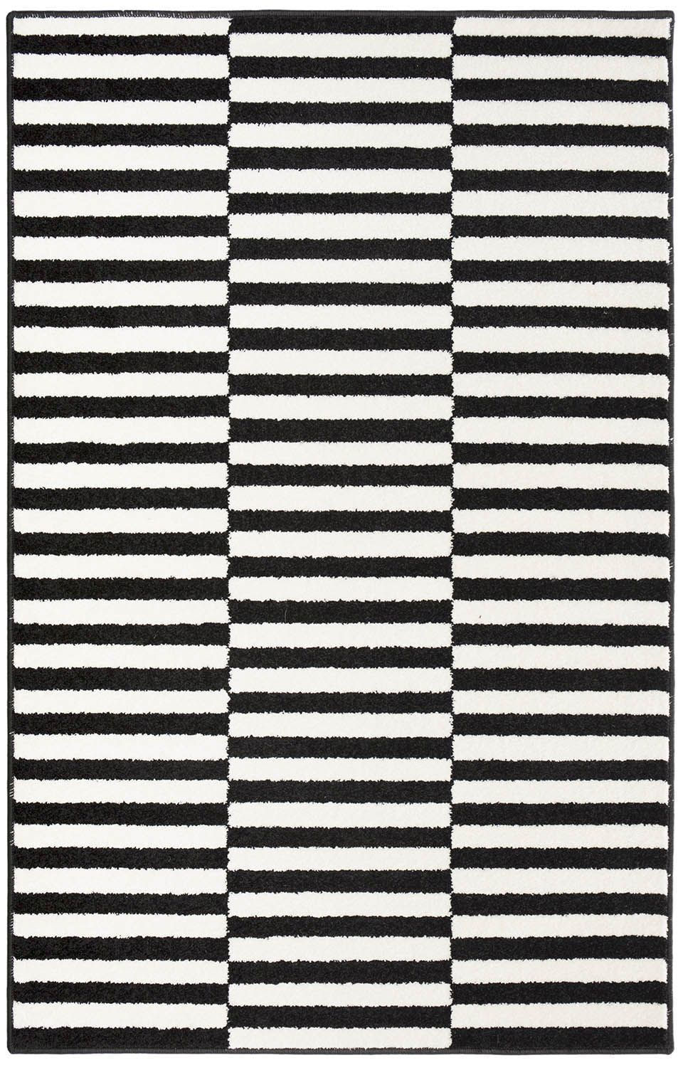 Koberec HOLM černý / bílý
