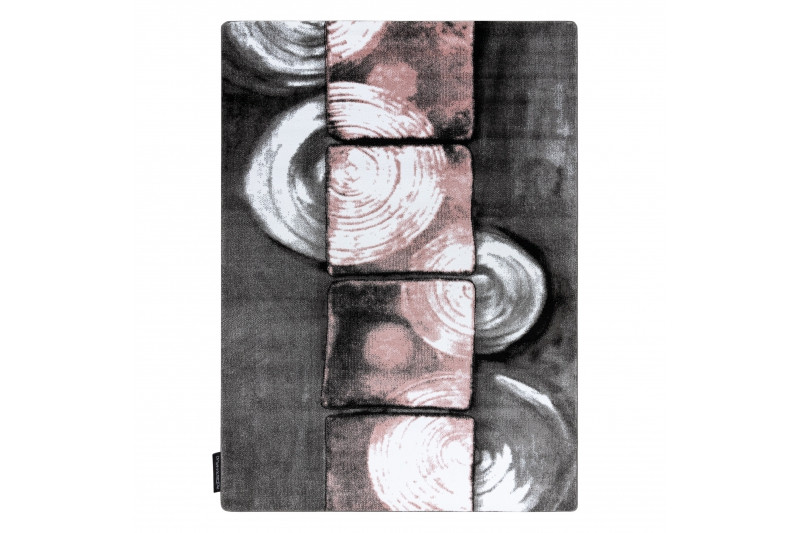 Koberec INTERO PHONO 3D Čtverce růžový