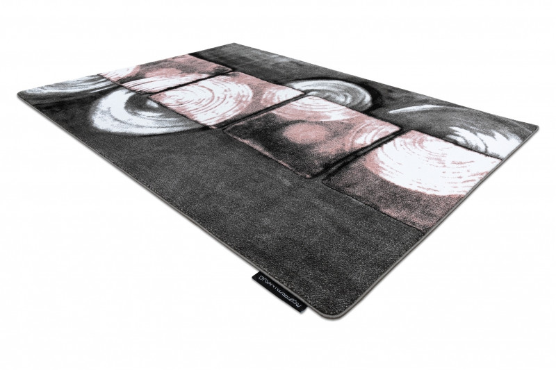 Koberec INTERO PHONO 3D Čtverce růžový